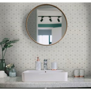 Cecily Grigio Marble Union Mosaic Tiles 11x13 Glossy Waterproof Modern Firebrick Square for Interior <b>Walls</b> and Floors <b>Borders</b> - Product Image 6