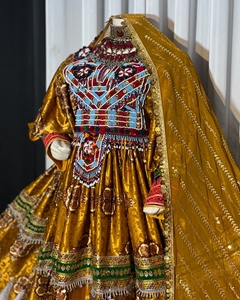 Vêtements afghans traditionnels personnalisés du fabricant pour femmes soie éthérée et coton 609 pièces à vendre - Product Image 1