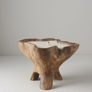 Metal Tapred Shape Custom Wooden Bowl Candle Table Top New Design Best Selling Rustic Wooden Scented <b>Jar</b> - Product Image 4