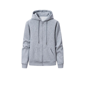 Unisexe-Adulte Casual Sweat À Capuche Rayé Sweat Épais Tricot Tissu Col Montant Pull Cou Coton Coupe Lâche Longue Veste Hommes - Product Image 1
