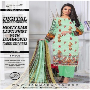 ชุด3ชิ้นเสื้อพิมพ์ลายศิลปะ3ชิ้นเสื้อจัสมินใส่เล่นกีฬาเสื้อพิมพ์ลายสำหรับใส่ในสนามหญ้าชุดเสื้อผ้าฝ้ายอินเดีย - Product Image 4