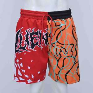 Shorts pour hommes de haute qualité, couleur unie, coton respirant, séchage rapide, service OEM, fermeture à cordon, sport, fitness, entraînement - Product Image 1