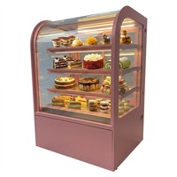 Vitrine Réfrigérée Commerciale Carrée en Verre Personnalisée pour Présentation de Pâtisseries et Gâteaux – Réfrigérateur de Comptoir – Offre Spéciale