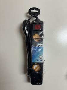 Regleta alargadora de 4 enchufes, 16A/250V 3680W, 1,5/3/5m de longitud, color negro, Don Feliz - Product Image 4