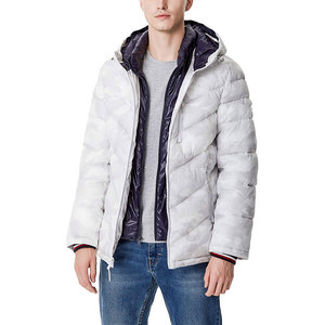 Coupe-vent Veste bouffante en duvet uni vierge pour hommes Vestes bouffantes premium multicolores et personnalisées pour hommes - Product Image 1