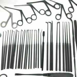 Micro Cirugía del oído ENT Instrumentos Set TYMPANOPLASTIA INSTRUMENTOS COLOR NEGRO Manual Fuente de alimentación Kit quirúrgico - Product Image 2