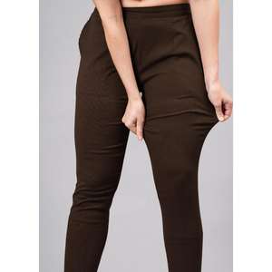 Pantalon de survêtement en coton de luxe marron XL 6XL tailles tissé extensible anti-boulochage motif de lavage coloré anti-rides pour l'hiver - Product Image 6