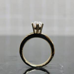 Anillo de Compromiso con Diamante Cultivado en Laboratorio, Corte Marquesa, 2.60 CTW, VS1, con Banda de Baguette, Certificado IGI, Anillo de Boda para Mujer, Joyería para Fiestas - Product Image 2