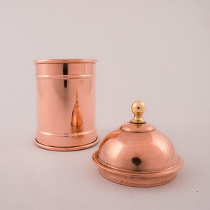 Recipiente de Cobre con Tapa de Domo, Tarro de Almacenamiento Clásico de Cobre, Juego de Recipientes Tradicionales del Mejor Fabricante de Productos de Cobre - Product Image 2