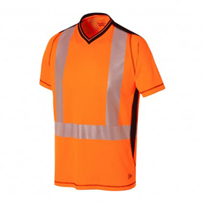 Custom High Visibility Reflective Safety t Shirt Long Sleeves Men Construction Hi Viz Work shirts - Product Image 5