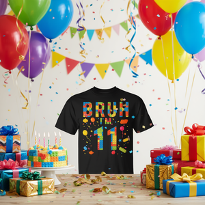 Maglietta a maniche corte per bambini unisex con stampa creativa di blocchi da costruzione e giocattoli, girocollo - Product Image 3