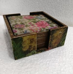 Ensemble de sous-verres en matériaux personnalisés Tampons ronds en pierre de style classique pour la cuisine Fabriqué en Inde - Product Image 3