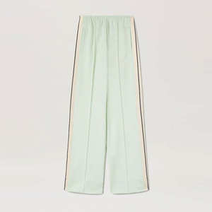 2025 vente en gros nouvelle couleur grande taille femmes coupe ajustée Style régulier vêtements d'hiver séchage rapide taille élastique toile Flare survêtement pantalon OEM - Product Image 3