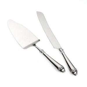 Sturdy metal <b>cake</b> <b>stand</b> with modern elegant design and silver finished for professional dessert table and birthday party display - Product Image 1