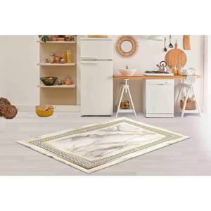 <b>Gold</b> Marble Rug: Abstract Modern Accent Rug, Printed Rug,Chenille Rug - Product Image 2