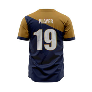 Factory Made Breathable Plus Size <b>Custom</b> Logo Printed Baseball Uniforms with 100% Polyester for Unisex - Product Image 4