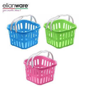 Elianware Small Plastic Storage Basket with Handle