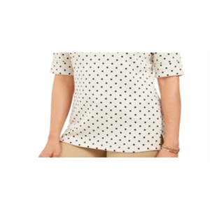 Karen Scott Top in maglia da donna Petite L a pois, colore sabbia - Product Image 3