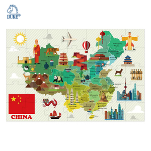 35-mảnh giáo dục giấy bản đồ câu đố đồ chơi trẻ em Trung Quốc tầng câu đố - Product Image 2