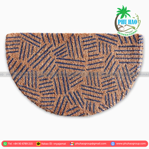 HOT ITEM Stylish Half Moon Braided <b>Coir</b> <b>Door</b> <b>Mat</b> for All Home Styles Providing Design and Durability in One Made in Viet Nam - Product Image 5