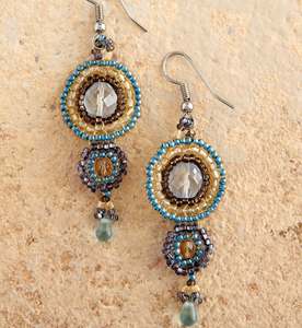 Pendientes de Tela Bordada y Cuentas, Pendientes Personalizados con Múltiples Cuentas, Joyería Festiva para Mujer al Mejor Precio - Product Image 4