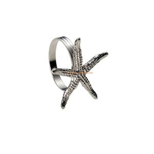 Anillos modernos, espejo de aluminio pulido, hecho a mano, calidad de lujo, tamaño grande, mesa de comedor antigua, servilleteros para hoteles, suministros - Product Image 1