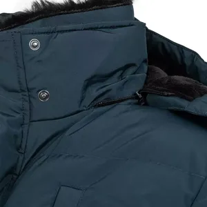 2023 Winter Men's Bomber Quilted Padding <b>Jackets</b> Male Waterproof Faux <b>Fur</b> <b>Hood</b> Puffer Coat Men's Fake <b>Fur</b> Hooded Puffer <b>Jacket</b> - Product Image 5