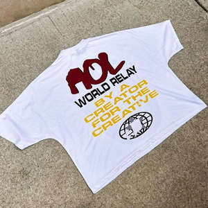 Venta de alta calidad, camiseta de tela de felpa francesa, camiseta en blanco personalizada para hombre, Camiseta 100% de algodón para hombre, Camiseta holgada estampada - Product Image 4