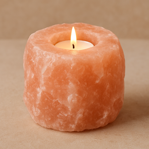 Offre Spéciale Septembre : Porte-Bougie en Sel Rose de l'Himalaya de Haute Qualité, Porte-Bougie en Sel Naturel, Forme Personnalisée Étoile - Product Image 1