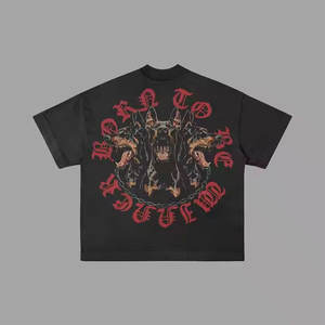 Service OEM taille personnalisée sérigraphie vêtements de rue t-shirts graphiques unisexe Design personnalisé et logos imprimés T-shirts unisexes Plus vierges - Product Image 2