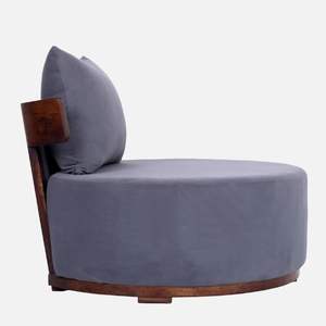 Chaise de pantoufles en bois massif Camellia au design moderne pour le salon - Product Image 5