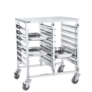 14 GN 1/1 Double Tray <b>Trolley</b> for <b>Kitchen</b> <b>Storage</b> - Product Image 1