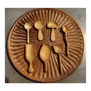 Cuillère en bois jetable écologique-Ensemble de couteaux, fourchettes et cuillères en bois pour restaurant, traiteur et plats à emporter-en vrac - Product Image 1