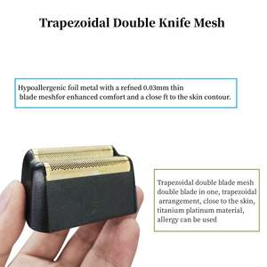 Paquete de 2 Cuchillas de Repuesto Profesionales de Afeitado Ultra Preciso con Doble Cuchilla para Cara, para Afeitadora RV Negra - Product Image 6