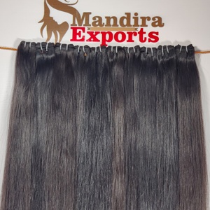 Extensions de Cheveux Humains Naturels du Sud, de Couleur Noire, Soyeuse, Vierge, Remy, Vendeur Libre, Produits Chimiques, 100% Alignés sur les Cuticules - Product Image 2