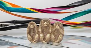 Estatua de animales de latón Animales decorativos para el hogar y la Oficina Figuras coleccionables hechas a mano de fengshui chino (mono-dorado) - Product Image 4