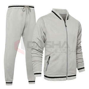 Chándales de algodón OEM 100% para hombre, conjuntos de Jogger de invierno para adultos con Sudadera con capucha, pantalón de retazos, chándal con estampado de joggers apilados de talla grande - Product Image 6