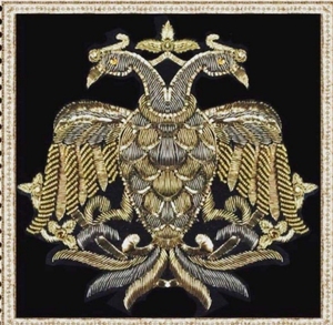 Broderie Art décor maison décorative tenture murale article dans le monde entier fabriqué à la main doré Floral Zardozi panneau mural carré velours - Product Image 2