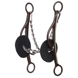 Personalizable Veterinaria Brittany Pozy Long Gag Twisted Life Saver Hackamore Bitless Snaffle Shanks Horse Bit Producto ecuestre - Product Image 3