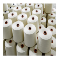 Fil cardé 100 % coton, matière première blanche, 21 fils, anti-boulochage, pour tricot à la main, absorbant l'humidité, recyclable, fil à âme torsadée