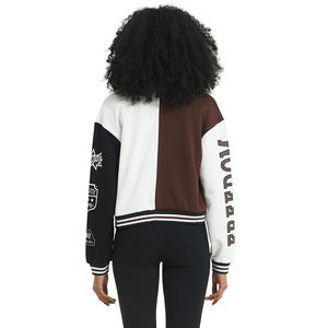 สไตล์แจ็คเก็ตตัวแทนที่กําหนดเอง / แจ็คเก็ตตัวแทนขนสัตว์ Melton ของผู้ชายขายส่งแจ็คเก็ตเล็ตเตอร์แมนพร้อมแขนหนัง - Product Image 4