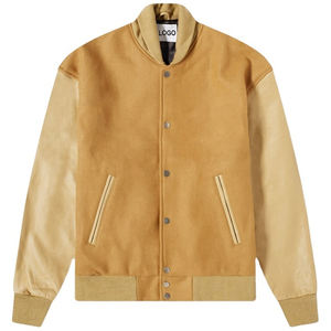 Veste universitaire de service OEM vêtements d'hiver pour hommes blouson bombardier universitaire personnalisé vestes d'université Letterman de baseball vierges en gros - Product Image 5