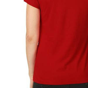 Camiseta de algodón y poliéster para mujer, precio razonable, camiseta más vendida, diseño personalizado, uso al aire libre, camiseta para mujer - Product Image 6