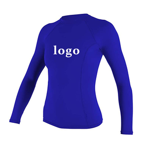 Nuevo logotipo personalizado en blanco camisas de surf rash guard mujeres niñas camisa de compresión upf50 + rash guard para natación buceo OEM - Product Image 5