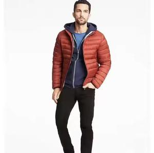 แจ็กเก็ตขนเป็ดสไตล์ใหม่สำหรับผู้ชายเสื้อแจ็คเก็ตขนเป็ดหนาอบอุ่นมีฮู้ดปรับแต่งโลโก้ได้ตามต้องการ - Product Image 3