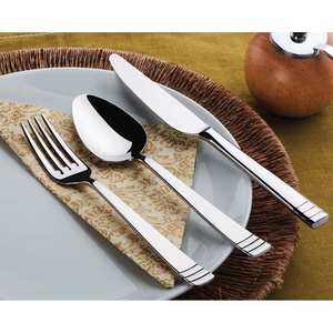 Suministros de exportador indio de Venta caliente Cubiertos de plata de acero inoxidable con estilo Juego de cubiertos para restaurante Hotel - Product Image 4