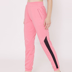 กางเกงผู้หญิงผ้าฝ้ายโพลีเอสเตอร์สำหรับฤดูหนาวกลางแจ้งดีไซน์หน้าเรียบ - Product Image 3