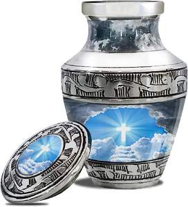 Urna de Cremación Artesanal, Mini Cruz de Aluminio, Recuerdo del Cielo, Pequeña, Tradicional, para Cenizas Funerarias, Suministros Al por Mayor - Product Image 1