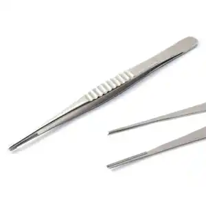Pince à épiler chirurgicale en acier inoxydable, pince de Dissection des tissus atraumatique pince vasculaire Instruments chirurgicaux