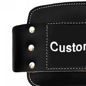 Ceinture d'haltérophilie en cuir de haute qualité personnalisée avec protection réglable pour le soutien du dos pour le fitness en salle de sport - Product Image 4